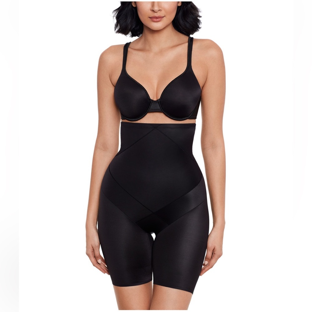 NWT Miraclesuit Instant Tummy Tuck Extra Firm Control Hi Waist Thigh Slimmer Sml